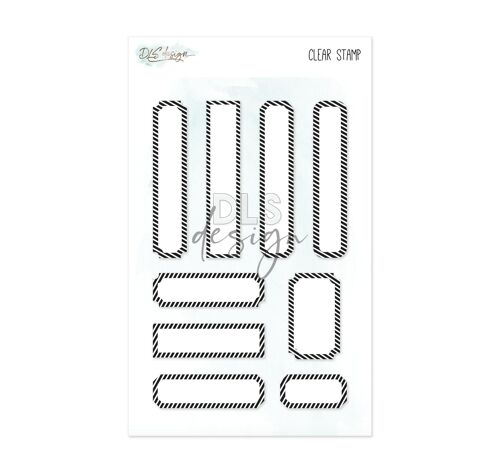 Clear Stamp Labels Stripes