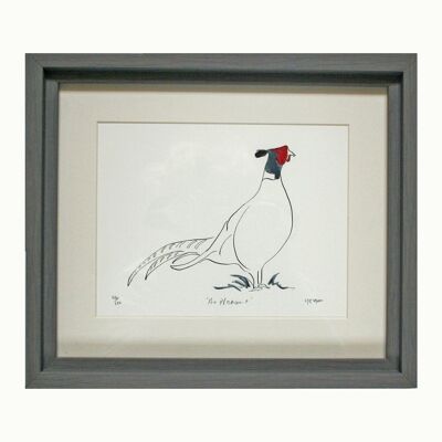 Mr Pheasant Print - Framed