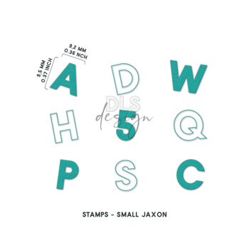 Tampon transparent Alphabet Jaxon Petit Contour & Solide 2