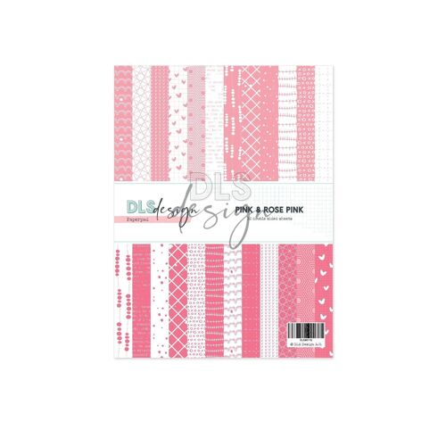 Paper pad 6x8" Essentials Rose Pink & Pink