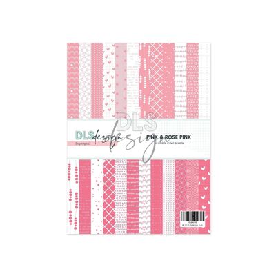 Paper pad 6x8" Essentials Rose Pink & Pink