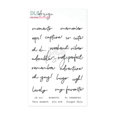 Clear Stamp Scripted Words