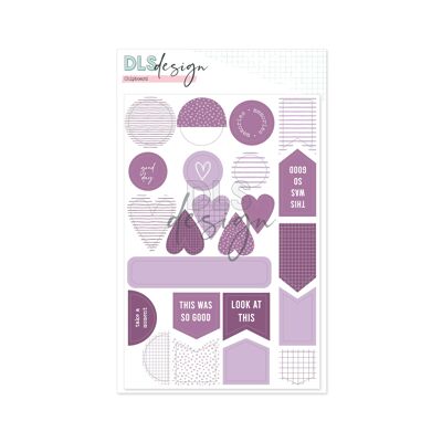 Chipboard Essential Shapes Purple
