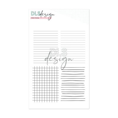 Clear Stamp Insert Lines and Grid