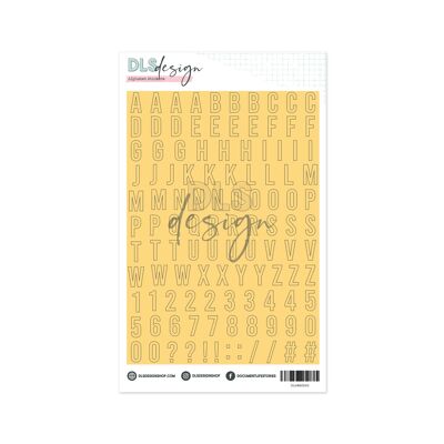 Alphabet Stickers Gilmo Medium Light Sunshine