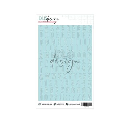 Alphabet Stickers Gilmo Medium Sky Blue