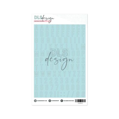 Alphabet Stickers Gilmo Medium Sky Blue