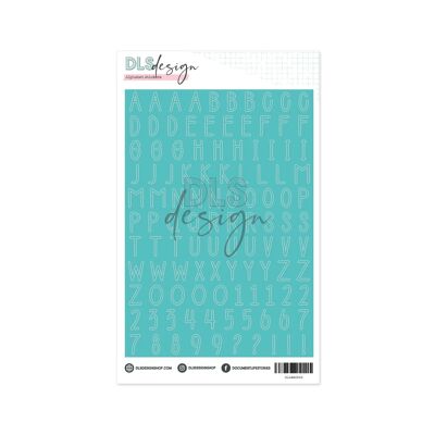 Alphabet Stickers Hunter Bright Blue