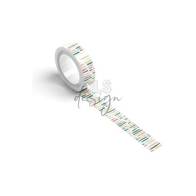 Washi Tape Wonky Stripes Multicolore