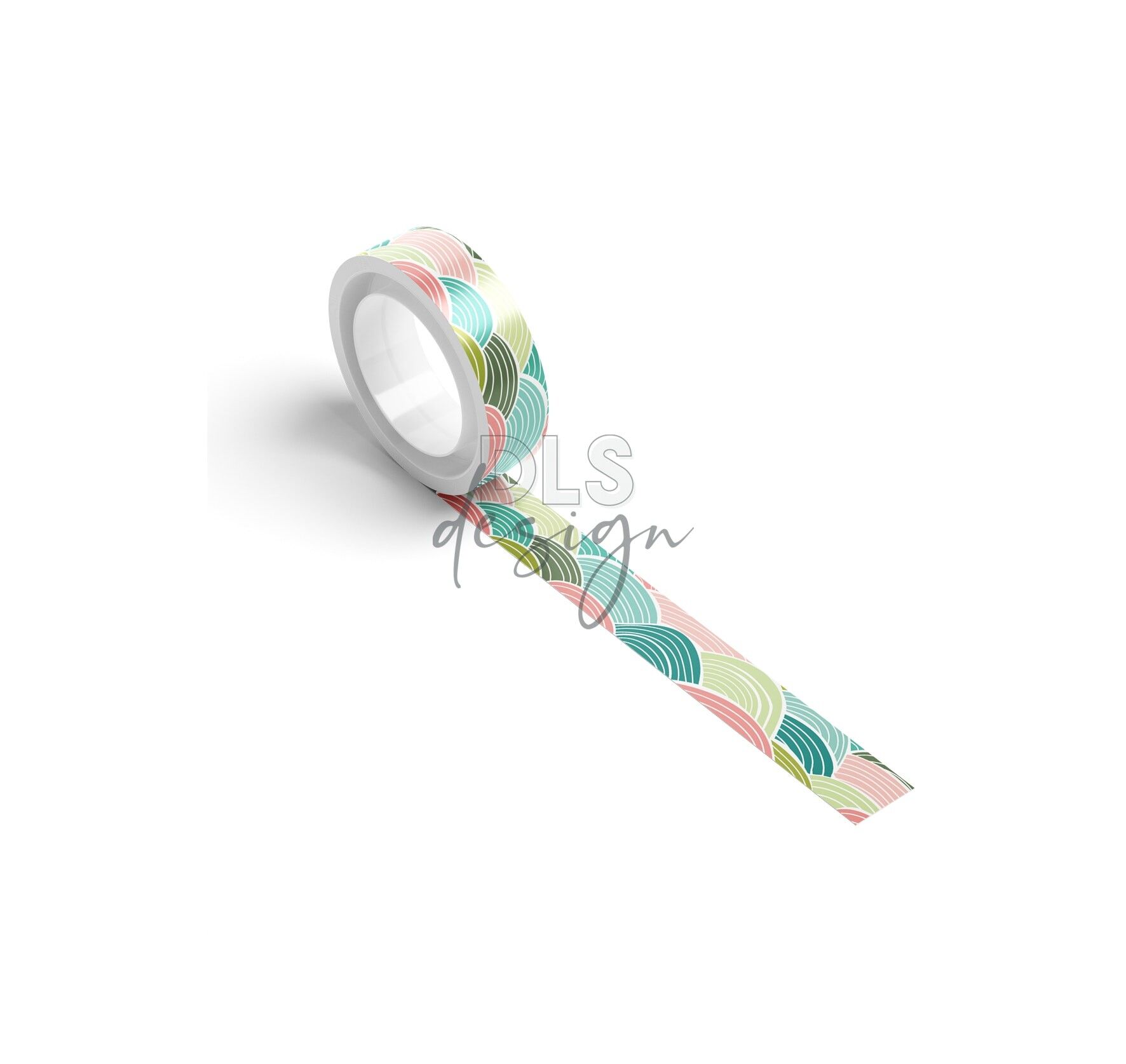 Washi Tape Waves Pattern Multi