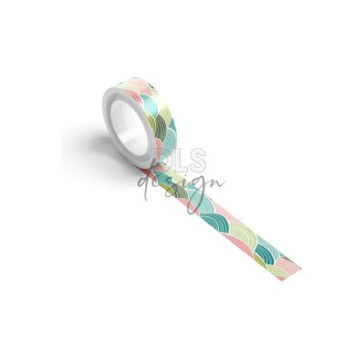 Washi Tape Motif Vagues Multi