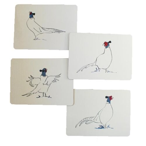 Pheasant Placemats set of 4