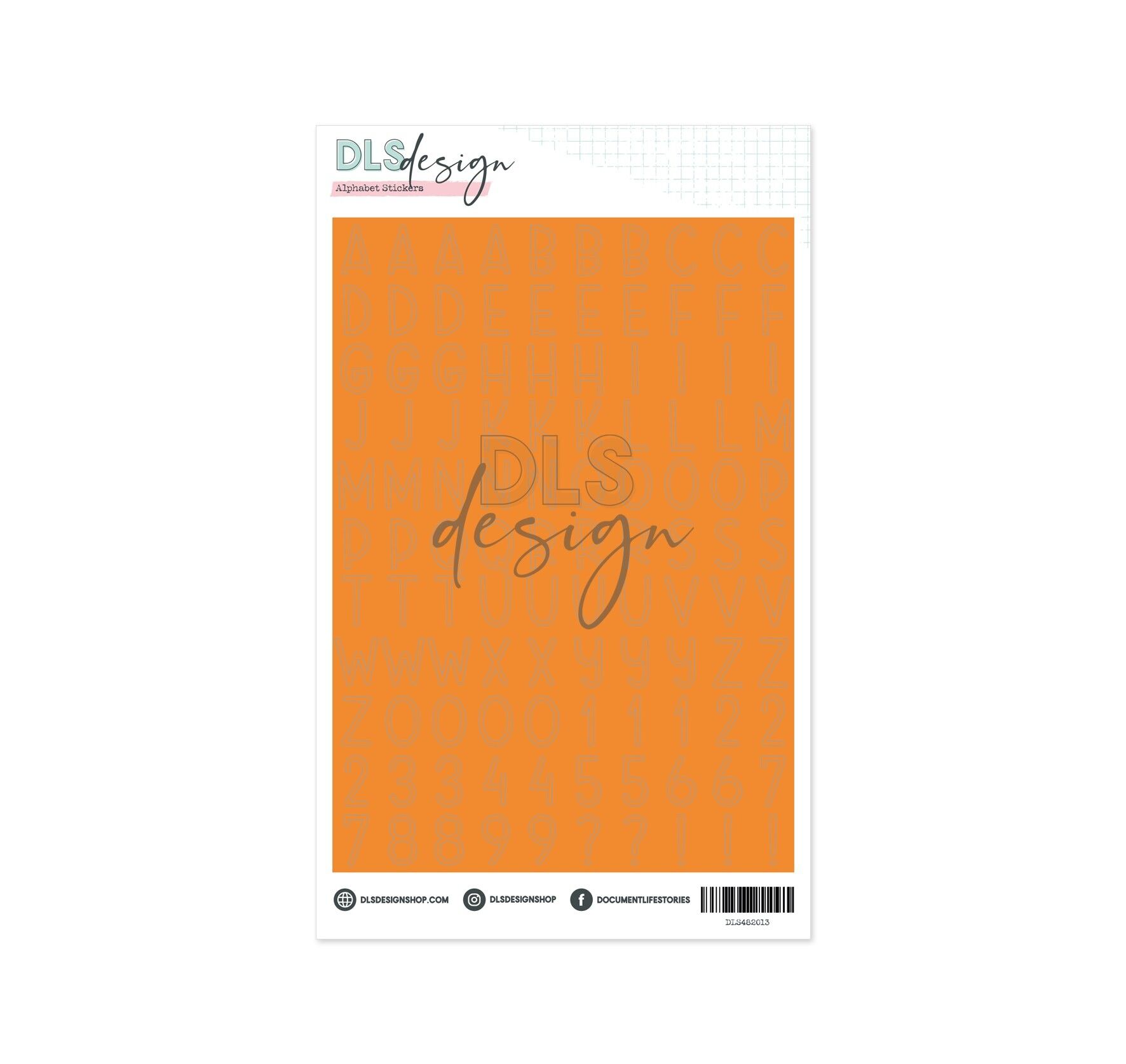 Adesivi Alfabeto Chloe Bright Papaya