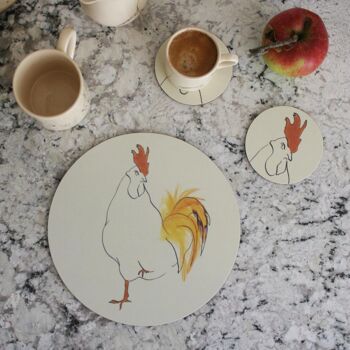 Sous-verres de poulet 4