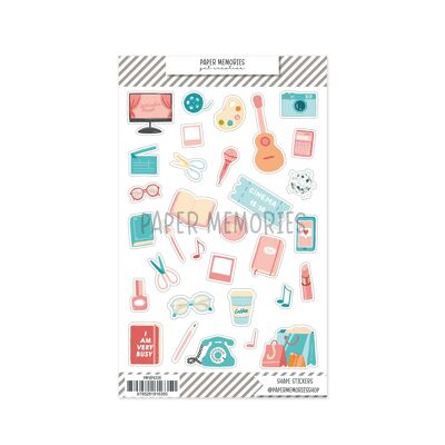 Clear Shape Stickers Fall Memories - Get Creative