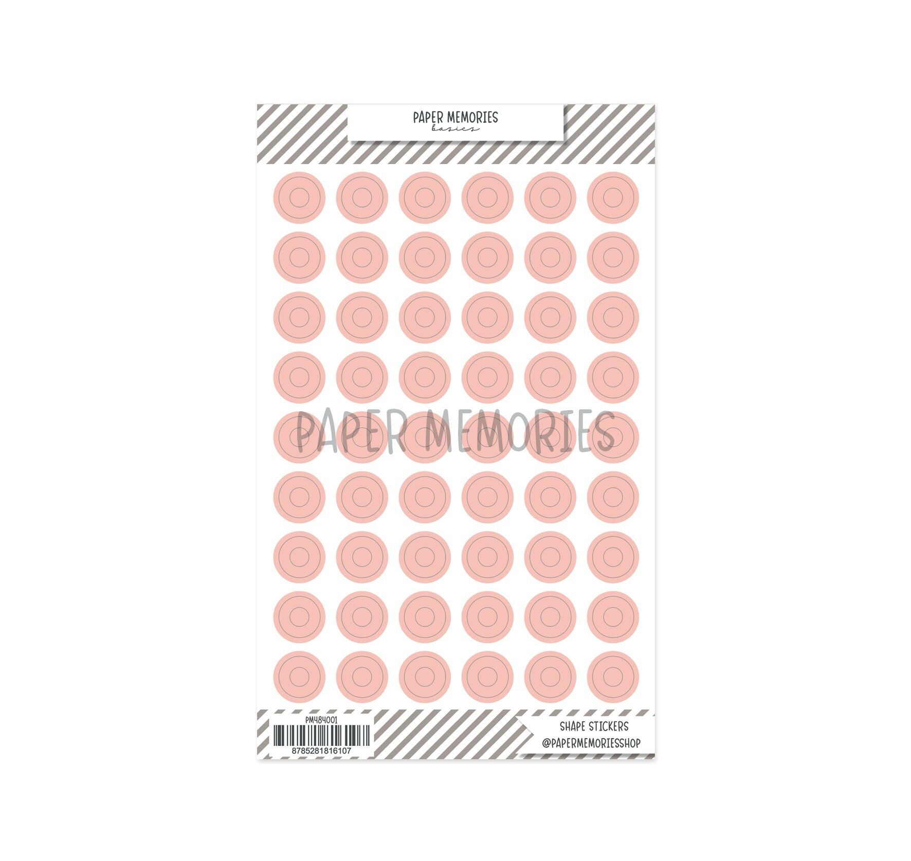 Clear Reinforcer Stickers Coral Sands