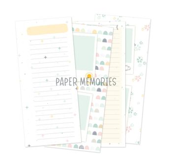 Life Story Insert 3x8" - Goodnight Kisses Notes and Pictures add-on
