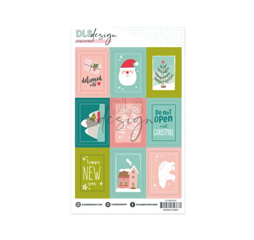 Writable Shape Stickers December Stories Poststamps