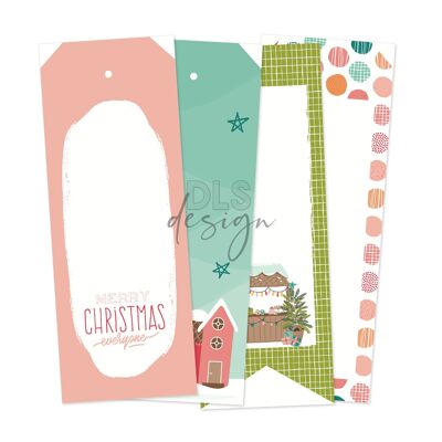 3x8" Tags - December Stories