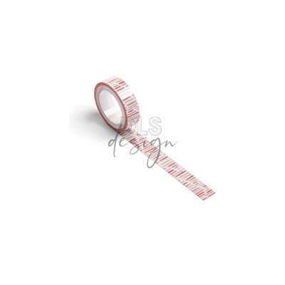 Washi Tape Wonky Stripes 15mm