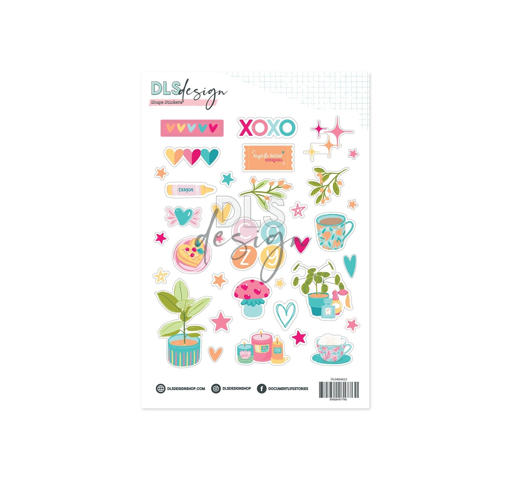 Autocollants de forme inscriptibles