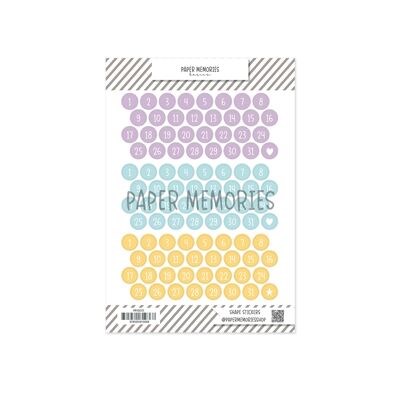 Date Stickers Spring Memories Easter