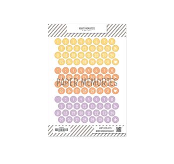 Stickers Date Souvenirs de Printemps Pastel 2