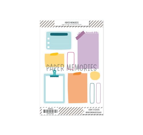 Shape Stickers Basic Spring Memories