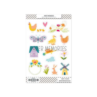 Shape Stickers Spring Memories