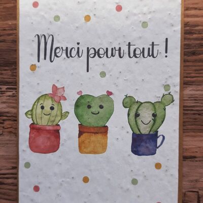Plantable card - Thank you for everything!