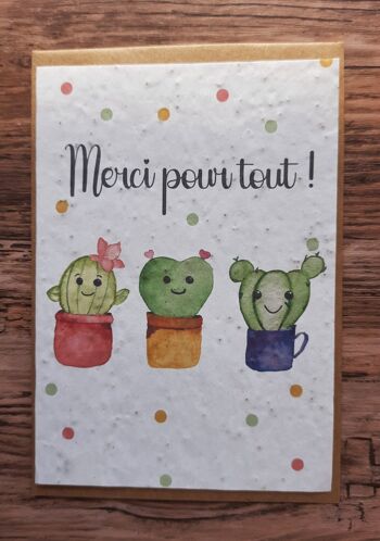 Carte à planter - Merci pour tout ! 1