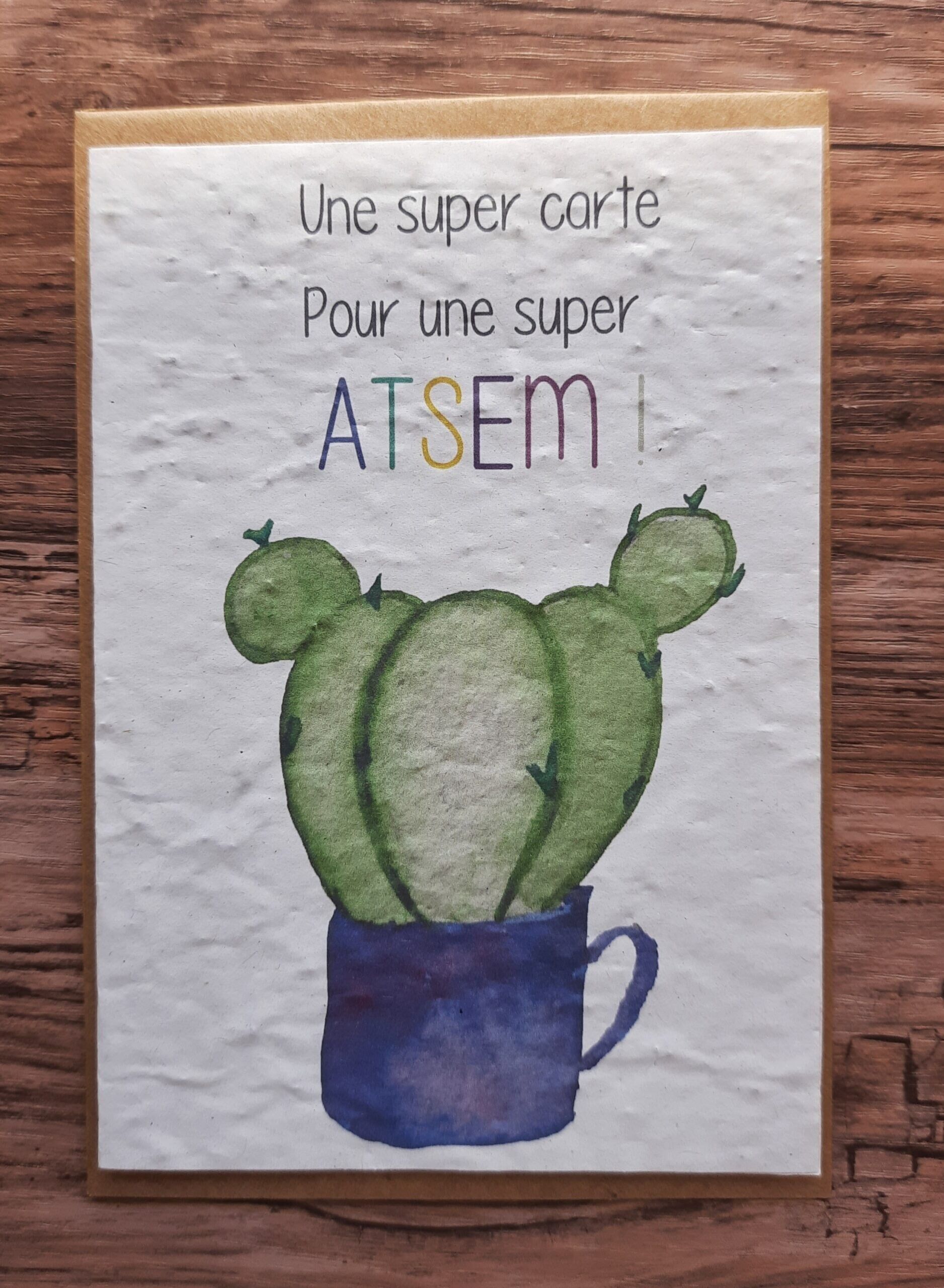 Carta piantabile - Una grande carta per un grande ATSEM!