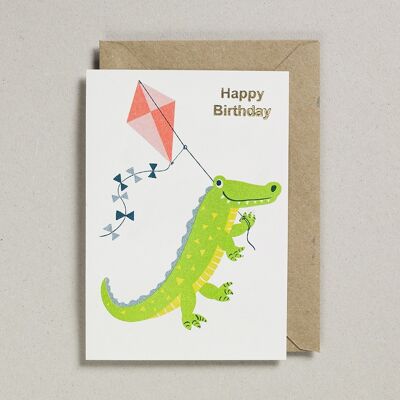 Konfetti-Haustierkarten (6er-Pack) – Happy Birthday Croc
