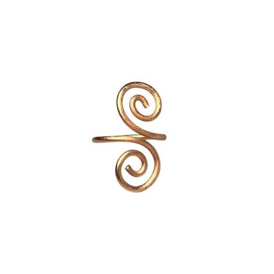 Harmony Twist Copper Ring (#4)