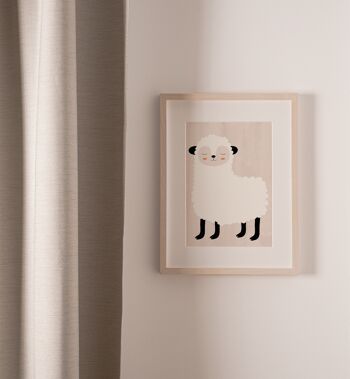 Wooly Sheep Pal, affiche pour enfants animaux, papier écologique et emballage 2