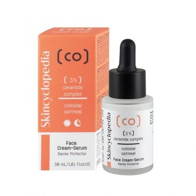 SKINCYCLOPEDIA (3770008) CREMA-SERUM HIDRATANTE FACIAL CON CERAMIDAS, AVENA COLOIDAL, ÁCIDO HIALURÓNICO Y ACEITE DE SEMILLA DE CÁÑAMO