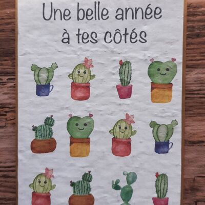 Carte à planter – Une belle année à tes côtés