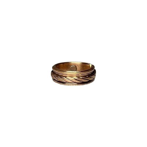 Rustic Charm Copper Ring (#7)