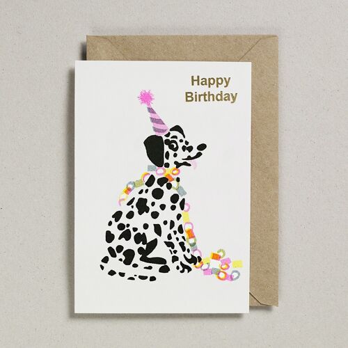 Confetti Pets Cards (Pack of 6) - Happy Birthday Dalmatian