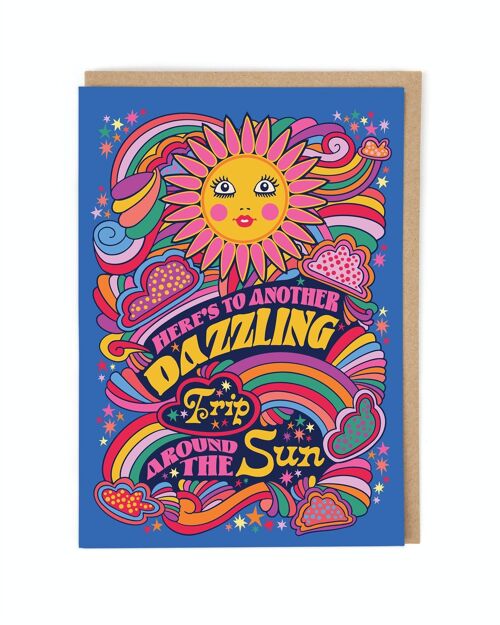 Around The Sun Birthday Card