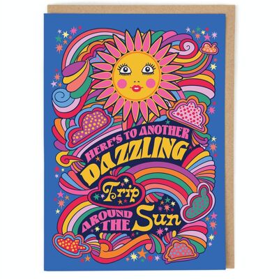 Around The Sun Birthday Card