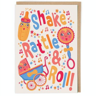 Shake Rattle & Roll Grußkarte