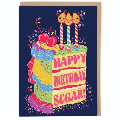 Happy Birthday Sugar Card