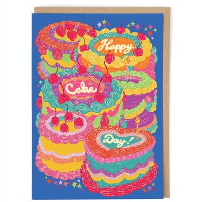Glückliche Kuchen-Tageskarte