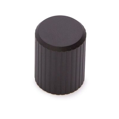 KNOB 8080 MATT BLACK ALUMINUM 22 MM