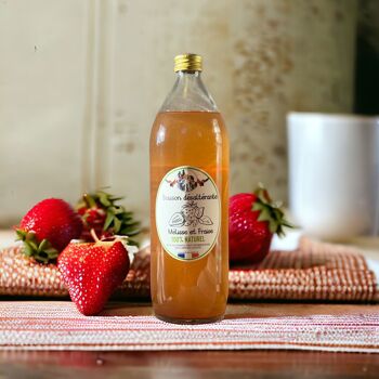 Boisson "Mélisse et fraise" - 1 litre 1