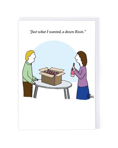 A Dozen Roses Greeting Card