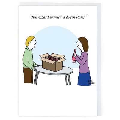 A Dozen Roses Greeting Card