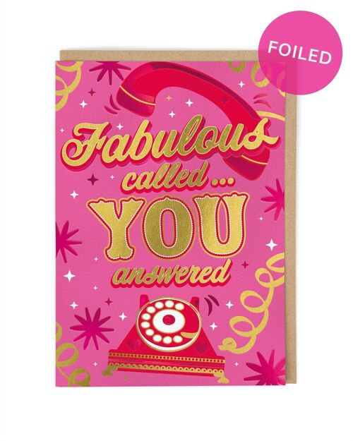 Fabulous Called Greeting Card