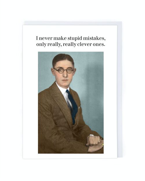 Clever Mistakes Greeting Card